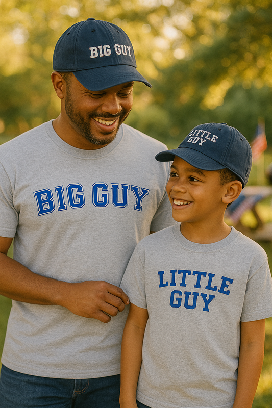 Little Guy & Big Guy T-Shirt/Hat Bundle