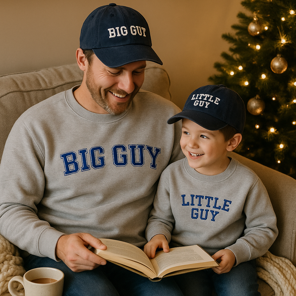 Little Guy & Big Guy Sweat/Hat Bundle
